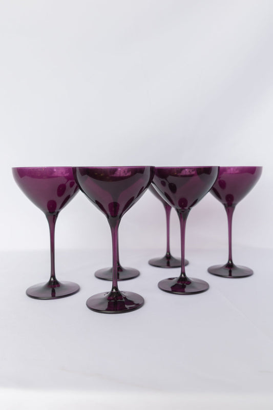 Estelle Colored Martini Glass - Set of 2 {Lavender} – Estelle Colored Glass