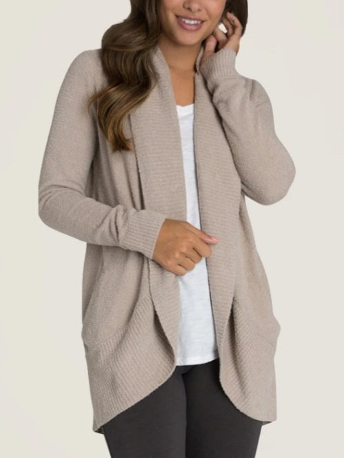 Barefoot Dreams - CozyChic Lite Circle Cardi - Taupe – Spinout