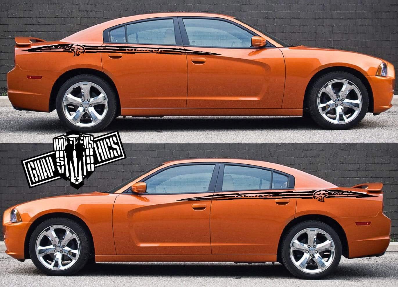 Custom Graphic Racing Stripes For Dodge Charger