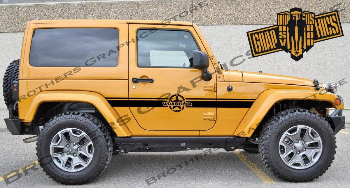 wrangler stickers wrangler sticker wrangler decals jeep stickers – Brothers  Graphics