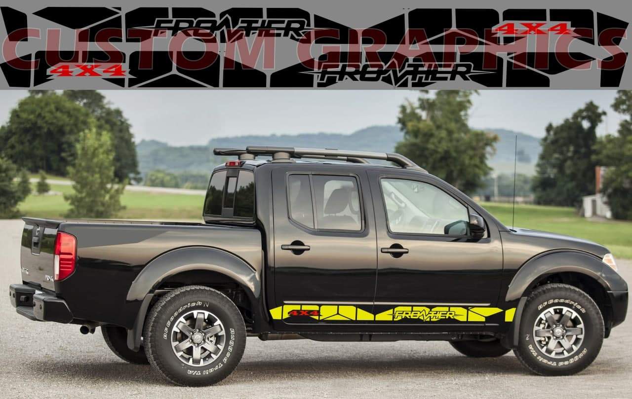 Unique Graphic compatible with Nissan Frontier Car Sticker Compati