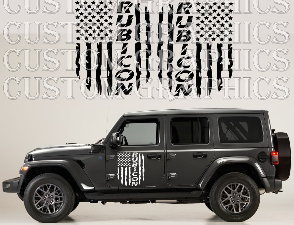 USA 2021 Beat Design Graphic Stickers Compatible with Jeep Wrangler Ru –  Brothers Graphics