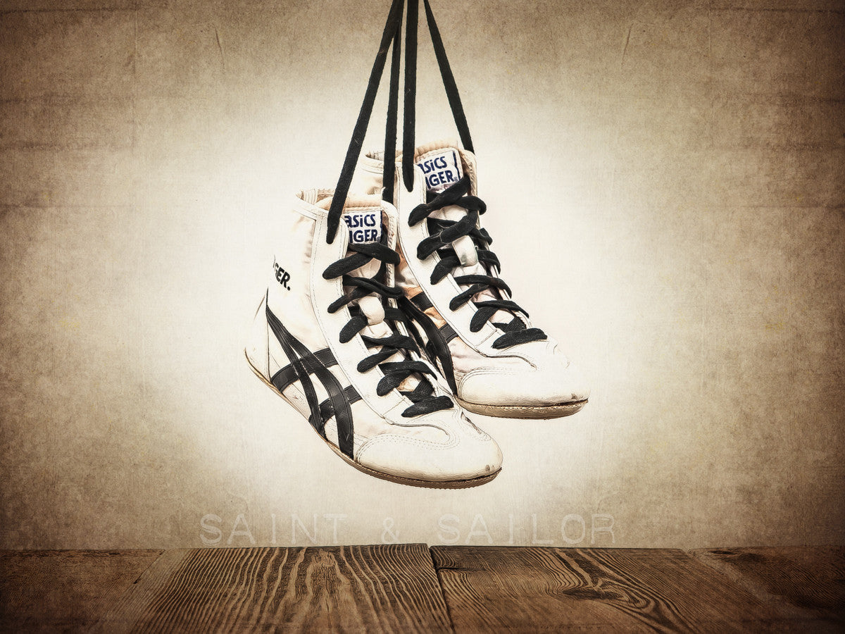 vintage wrestling shoes