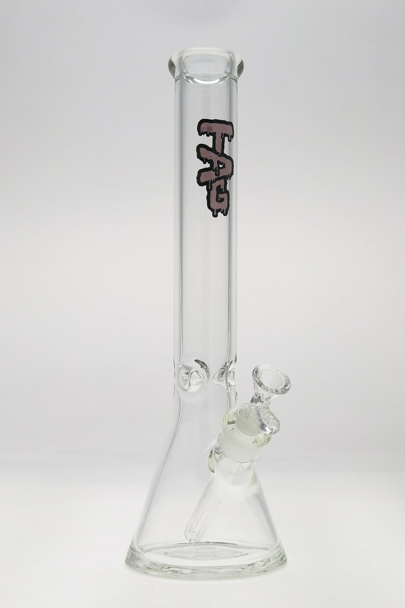 TAG - 16" Beaker Bong 50x7MM - 18/14MM Downstem (4.00") - ThickAssGlass product image