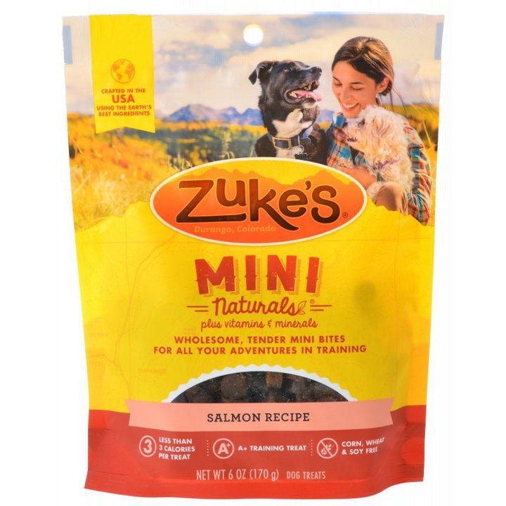 Zukes Mini Naturals Dog Treat - Savory Salmon Recipe, 6 oz · The ...