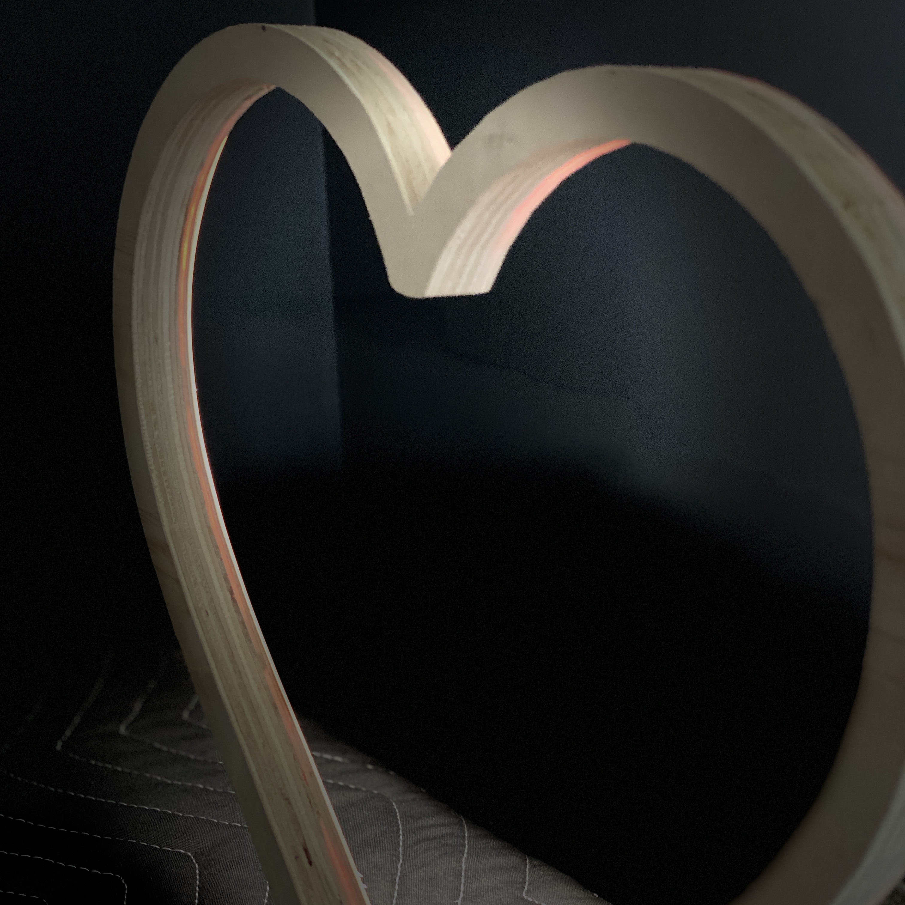 moss led neon heart