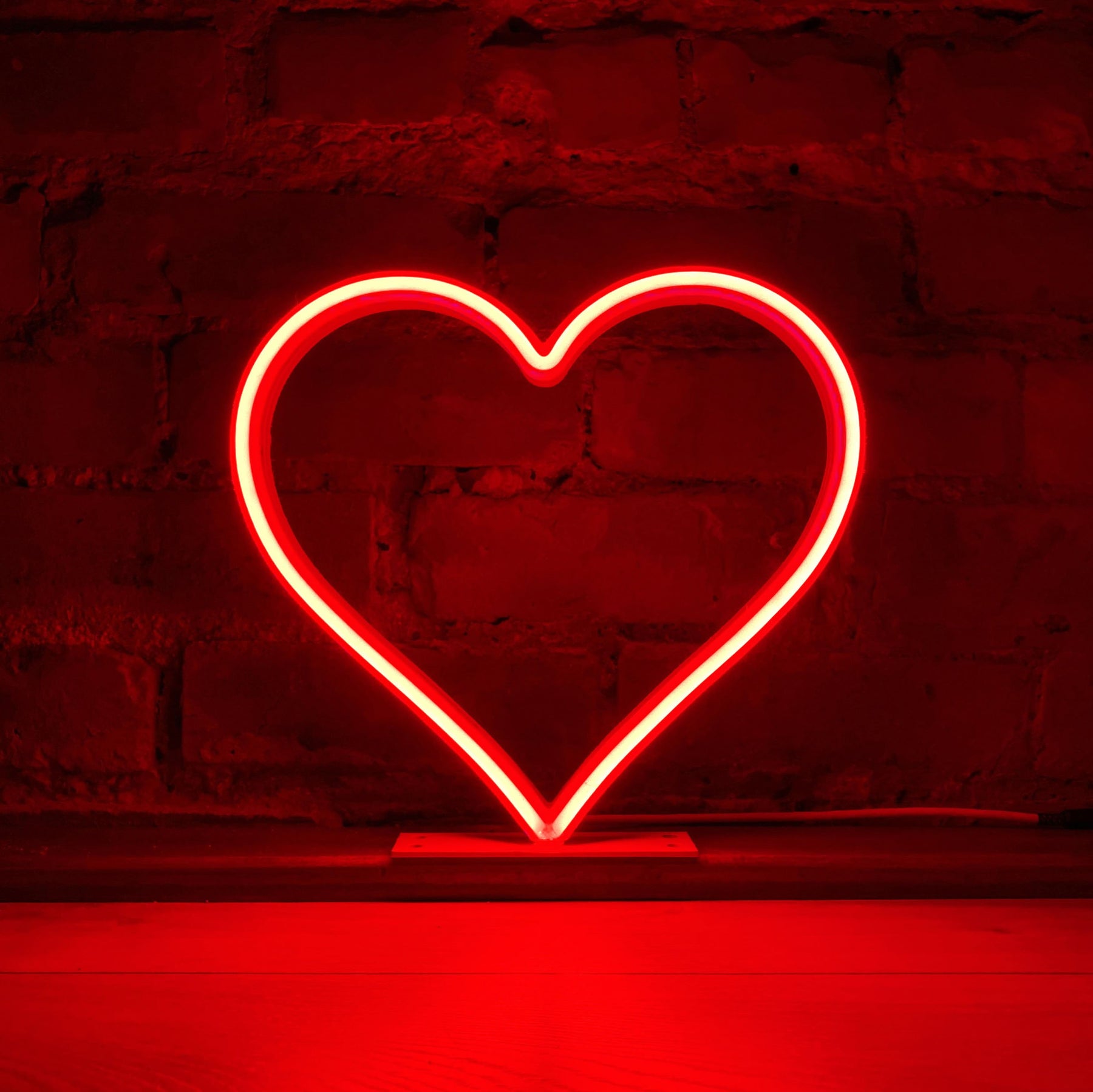 Neon Hearts - Moss LED