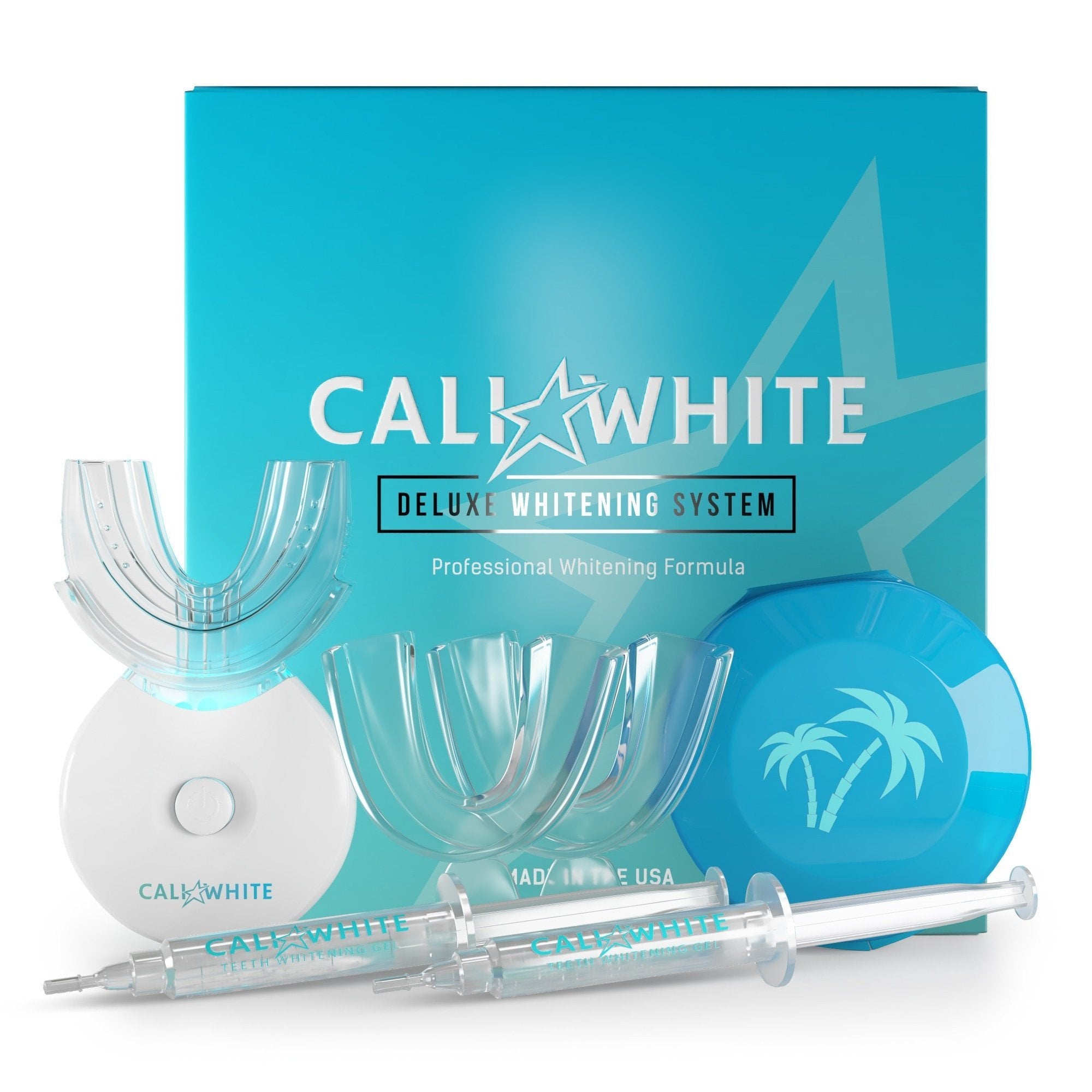 Deluxe Teeth Whitening Kit 6% Hydrogen Peroxide Gel - Cali ...