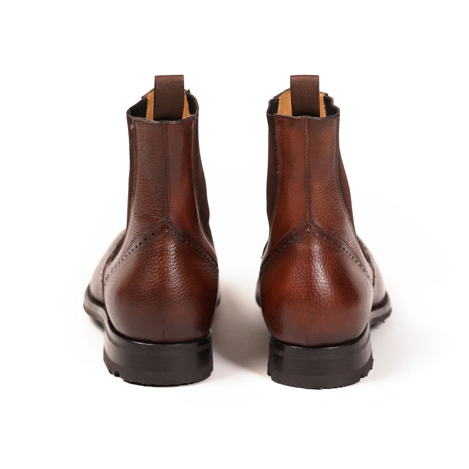 Carlos Santos Brogue Boots (Tanned Brown) | Fast Delivery – Camden