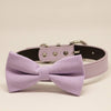 lavender dog bow tie pets collar wedding birthday dogs cats purple love 