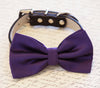 purple dog bow tie wedding pet collar events holiday birthday party