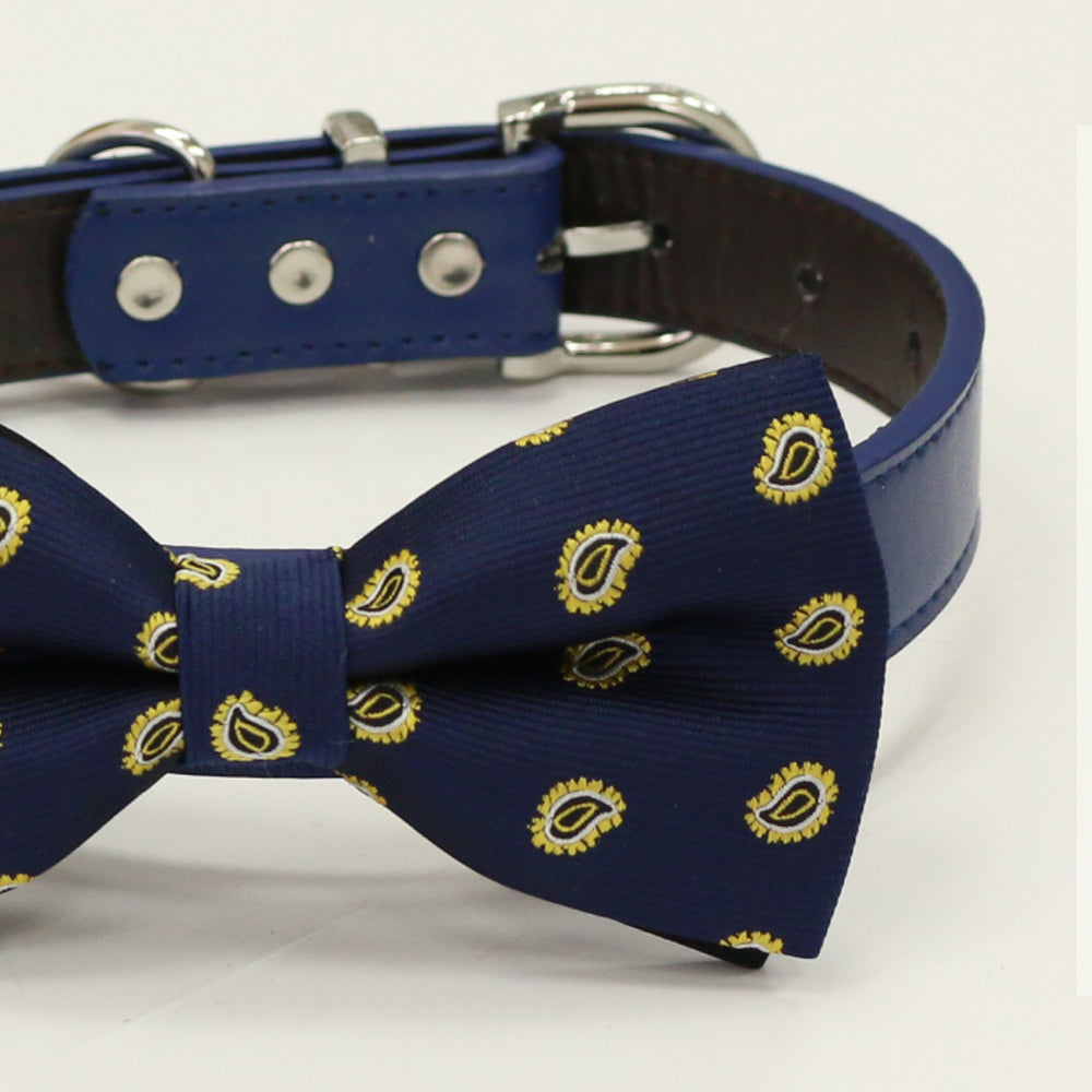 navy dog bow tie