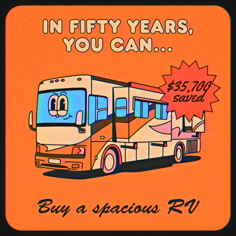 How much money you save when you quit smoking: buy an RV in fifty years