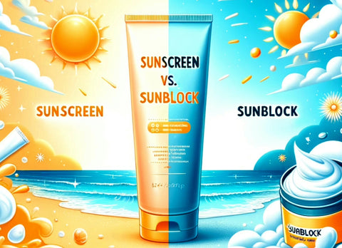 Sunscreen vs Sunblock