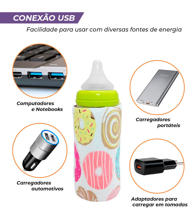 Aquecedor de Mamadeira USB | Portátil – CompraOnline.store