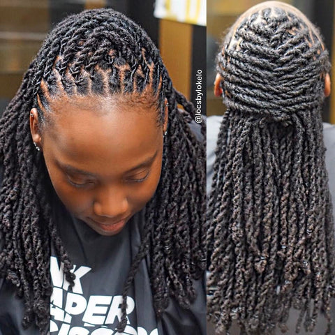 How to do Pipe Cleaner Curls on Locs + TAKE DOWN