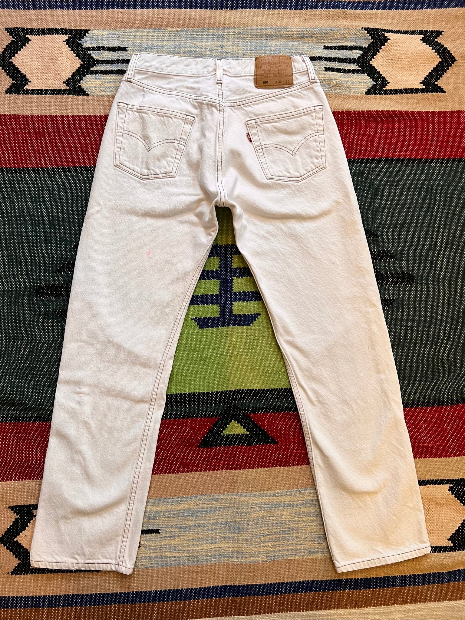 LEVI'S 501 Vintage Cream Button Fly Jeans 28” x 30” – Chambers Vintage