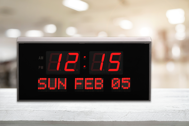 SUPER LARGE CALENDAR ALARM CLOCK WITH 16 ALARMS AND FULL REMOTE CONTRO