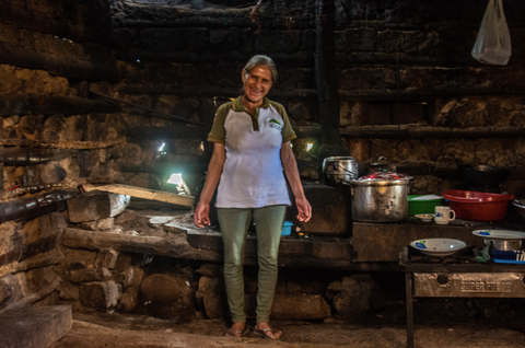 Graceila in her kitchen