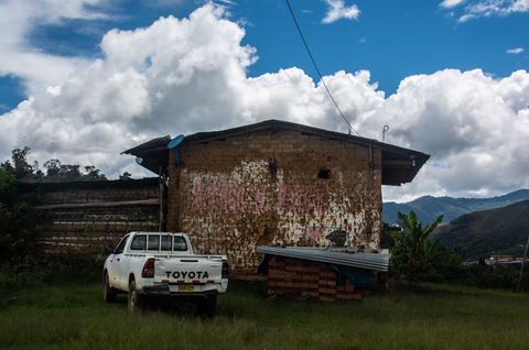 visiting a coffee farmer in the toyota