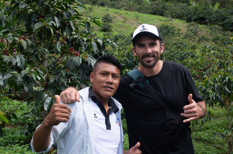 Chris touring the farm with Wilder