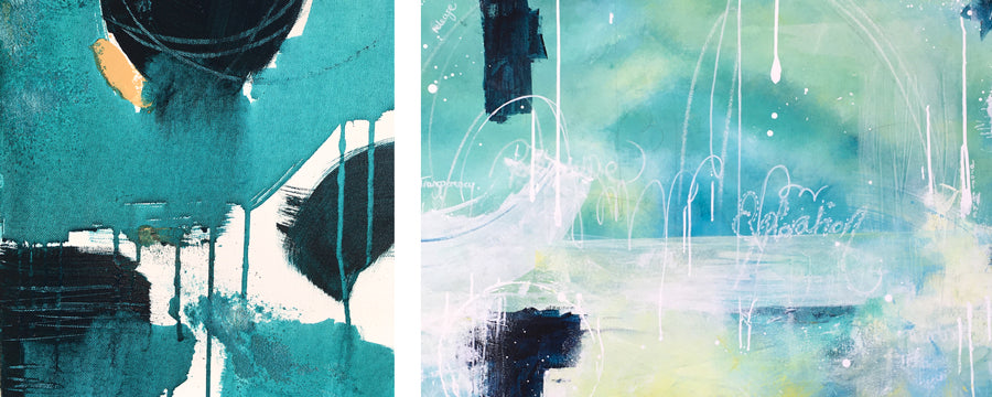 Artist blog rainforest painting abstract beginnings