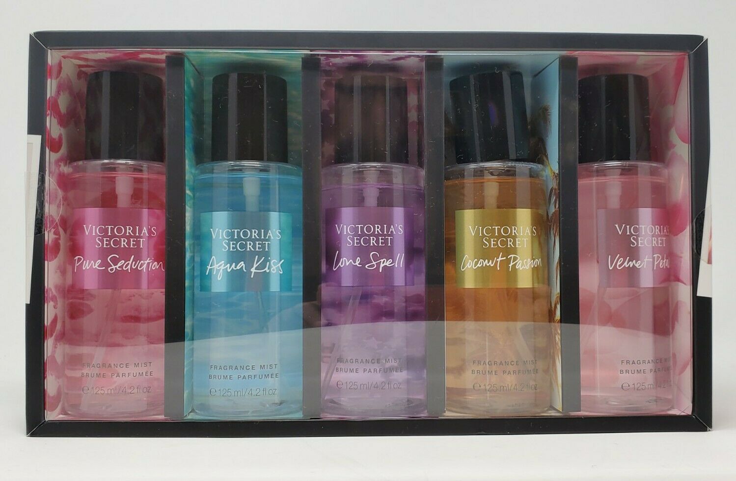 De controle krijgen Grammatica Bovenstaande Victoria's Secret Assorted Body Mists 5 pc 4.2 oz. Bottles Gift Set NI –  Think Pink And More