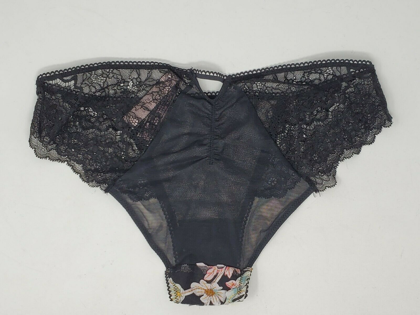 floral lace cheekini panty