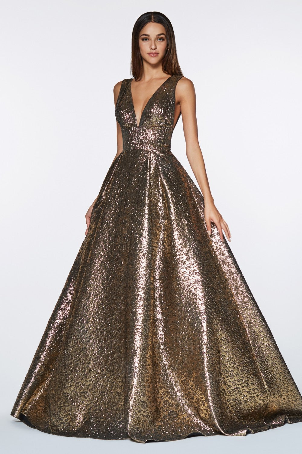 brocade ball gown