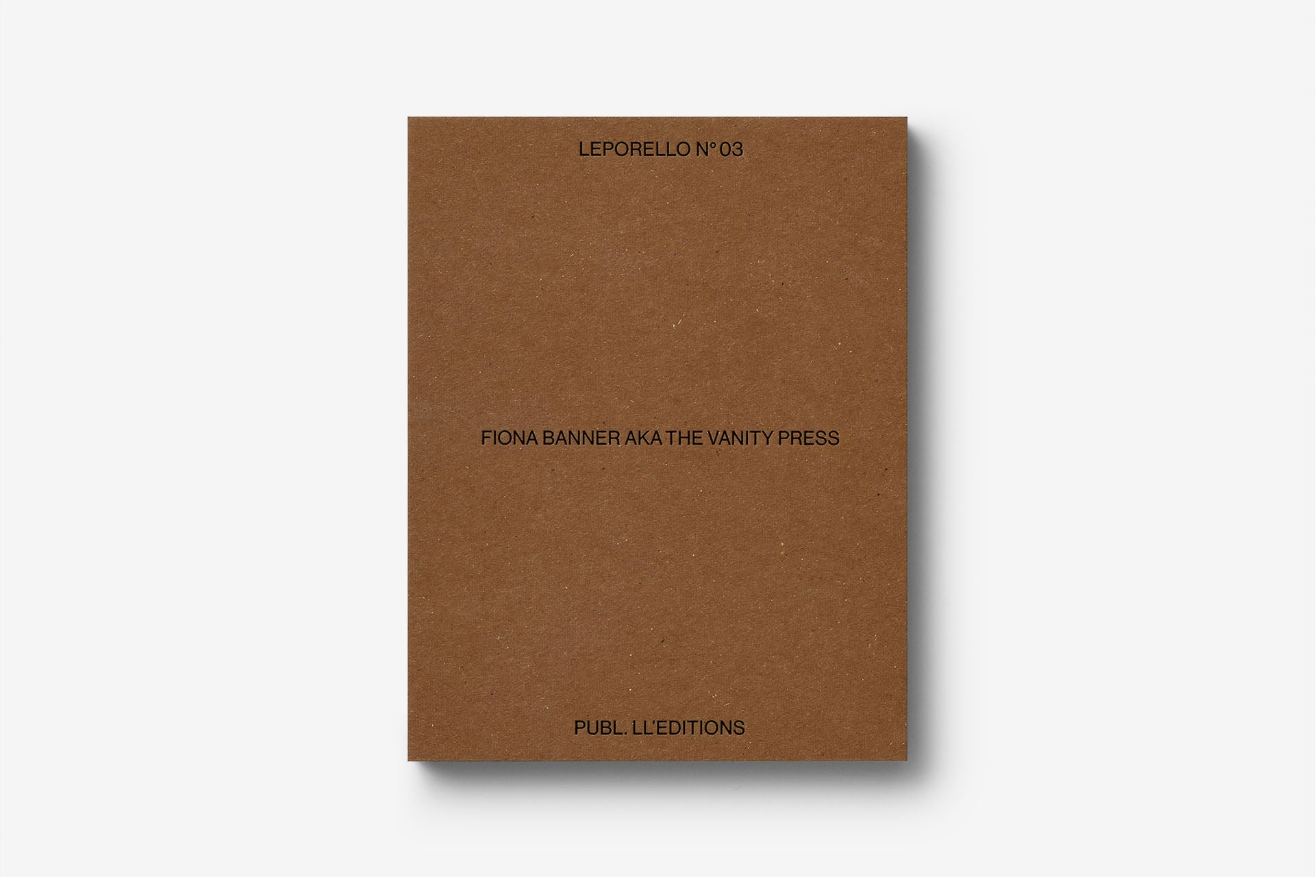 Leporello N° 03 by Fiona Banner aka The Vanity Press