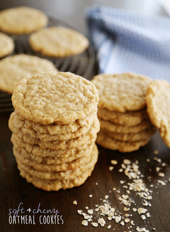 Soft and Chewy Oatmeal Cookies