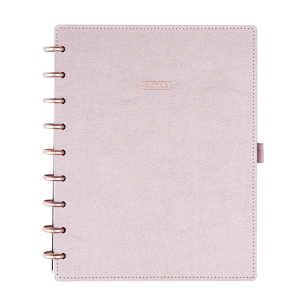 Work + Life Rose Gold - Dotted Lined Deluxe Classic Notebook - 60 Sheets - Happy Planner product image