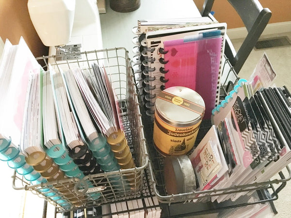 how i organize my planner supplies - the planner spot