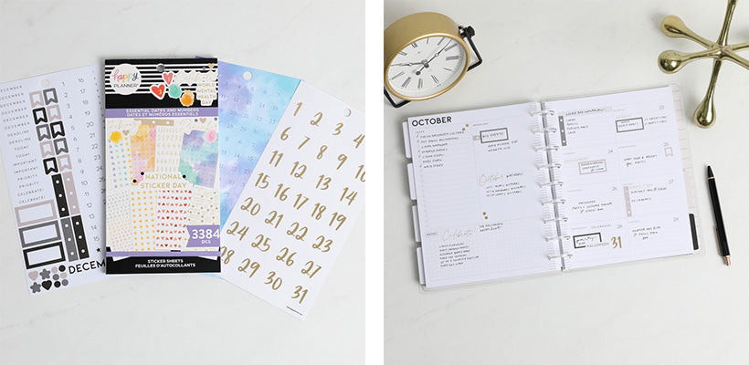 Perfect Planner Journal Supplies Kit - 32 Piece Set, Custom-Designed  Supplies for Bullet Dot Journals and Planners, Includes Stickers, Stencils,  Washi