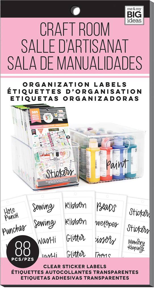 Craft Room Organization Labels