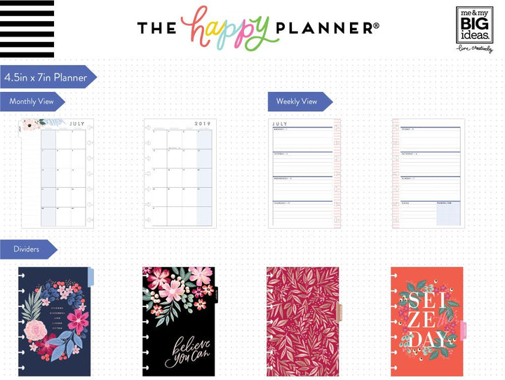 happy planner garden blooms mini