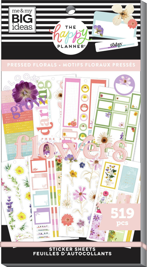 Download Value Pack Stickers Pressed Florals The Happy Planner