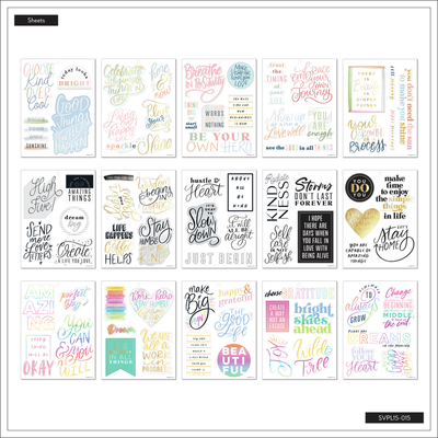 Large Value Pack Stickers - Essential Quotes