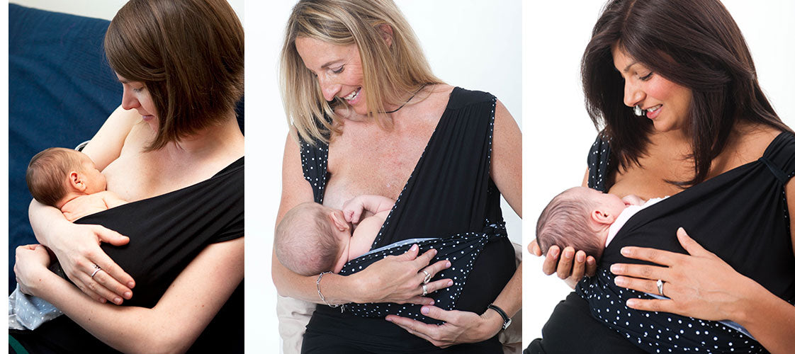 Three mothers breastfeeding