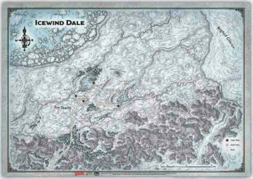 Icewind Dale Map - (31'x21') | Lvl Up Gaming UK