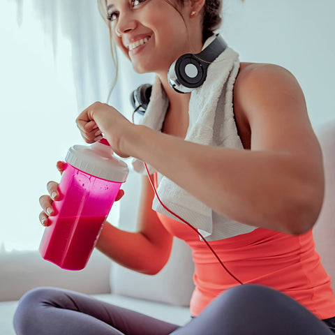 Girl With Protein Shake