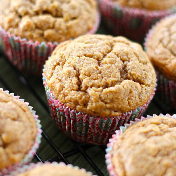 Peanut Butter Banana Protein Muffins