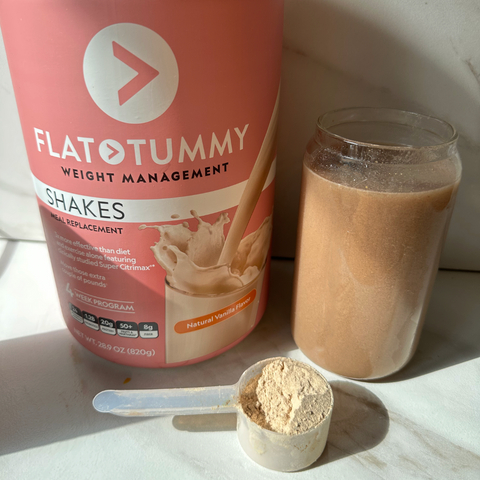 vanilla flat tummy shake with water