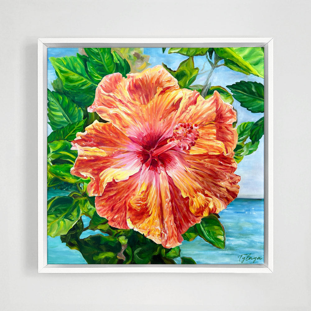 Tableau tropical | Fleur d'Hibiscus solaire - Tylaya