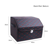 Load image into Gallery viewer, PU Leather Car Trunk Folding Storage Bag
