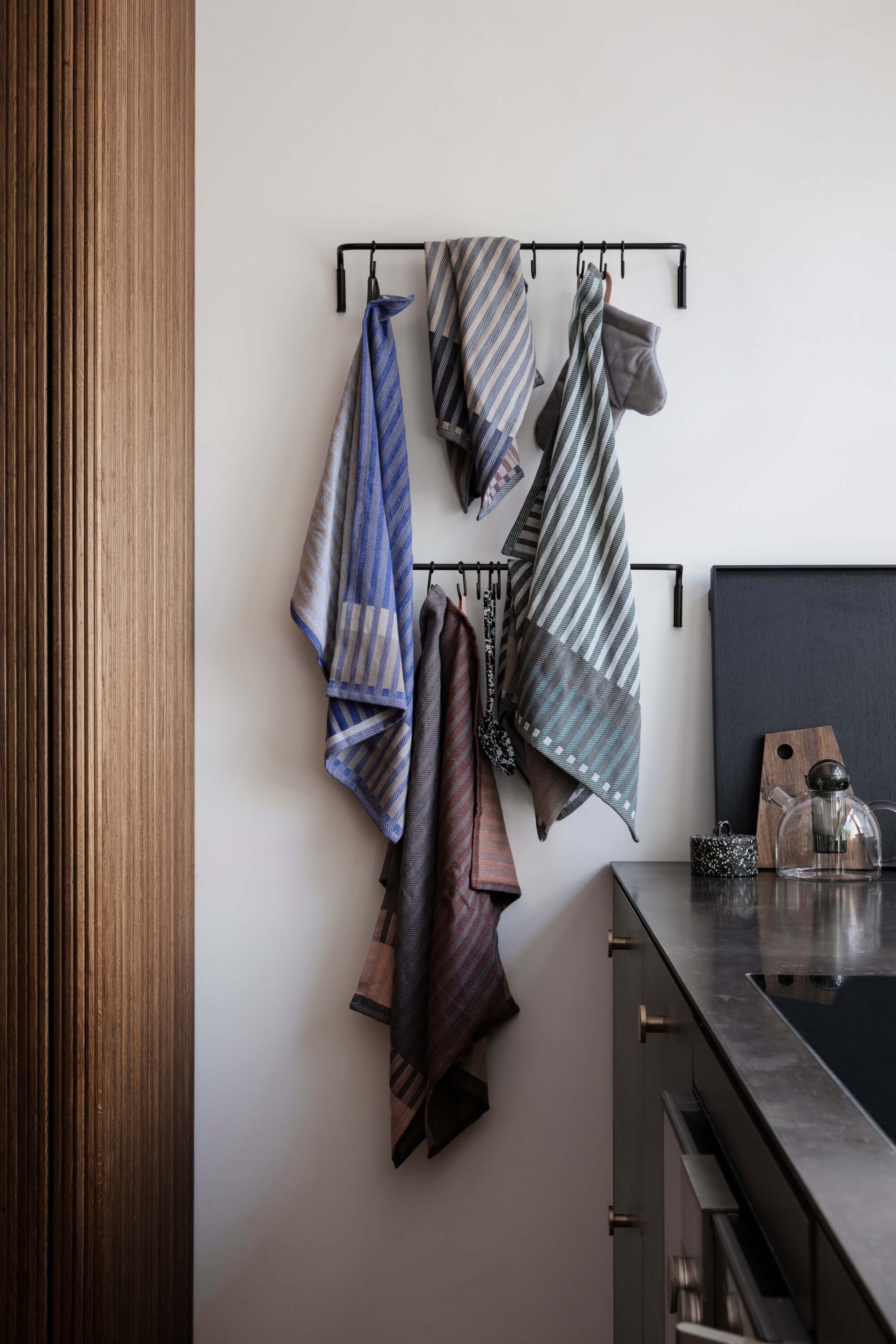 Ferm Living - Shop Hale Tea Towel (Green/Black) - Batten Home