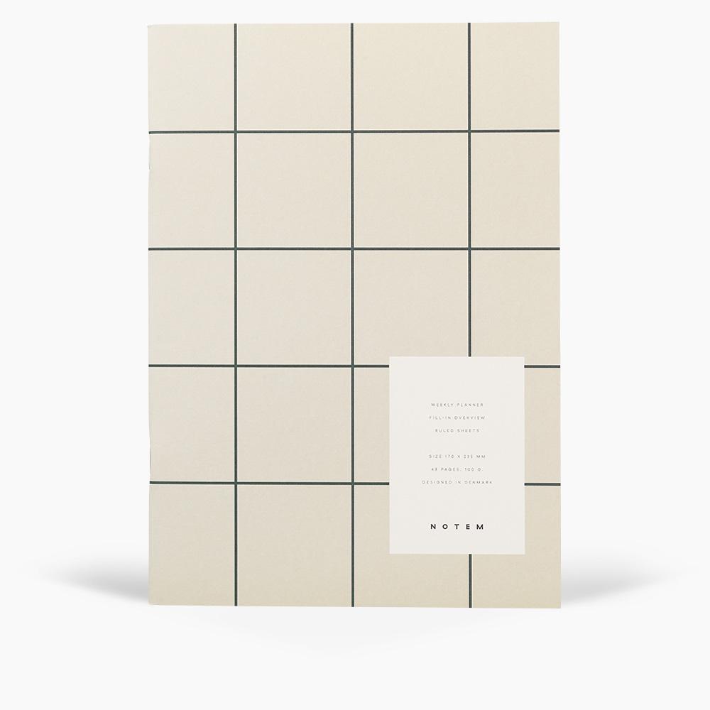 MILO Weekly Planner Notebook | Grey | by Notem Studio | Lifestory