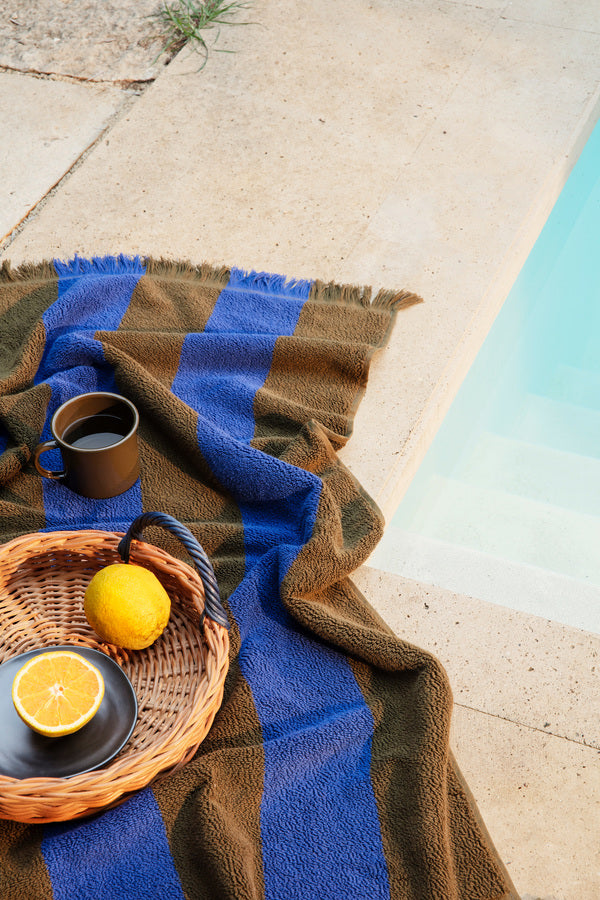 Hay Check Bath Towel in Matcha