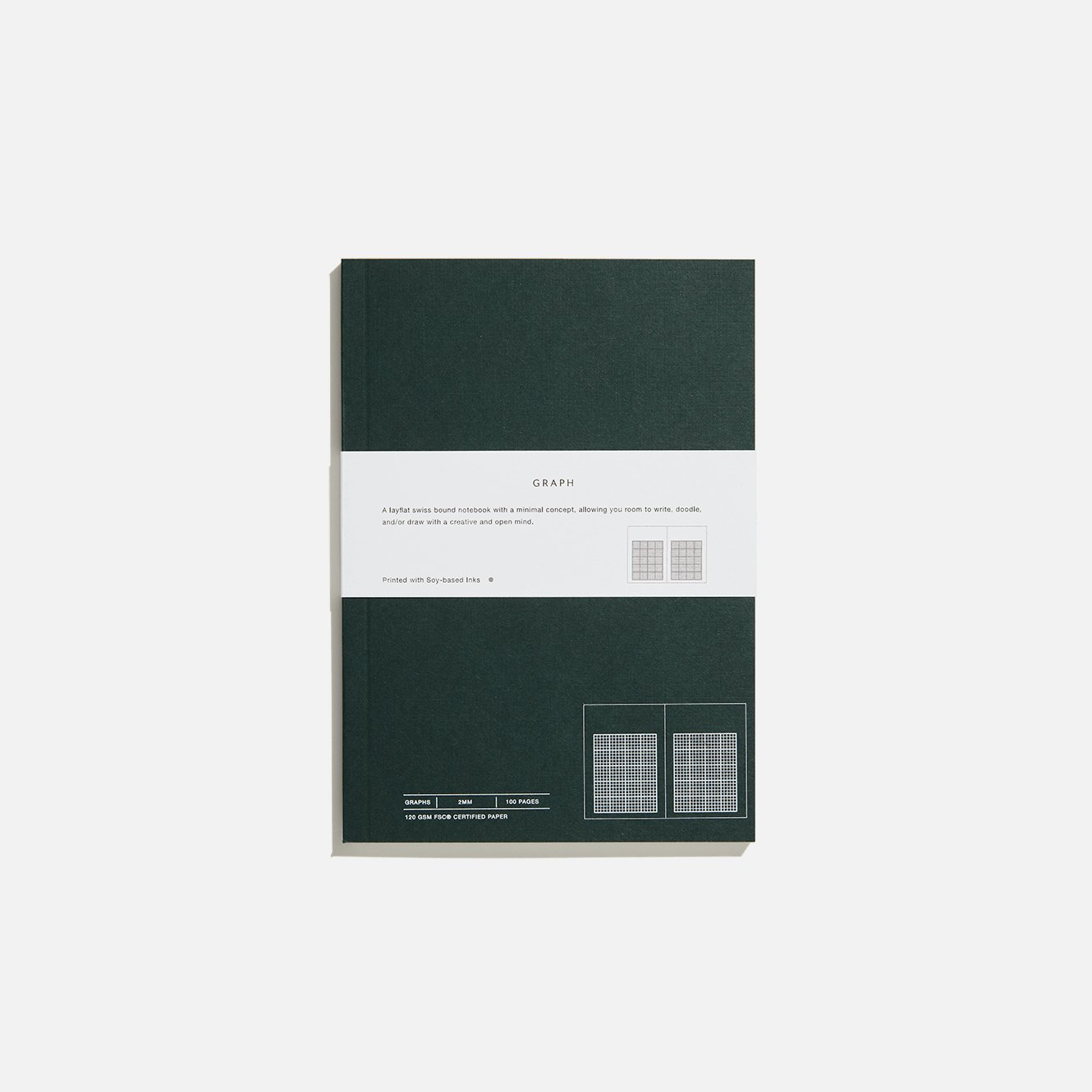 NOTEM - MILO - Weekly Planner Book - Carnet de notes - Dark Green