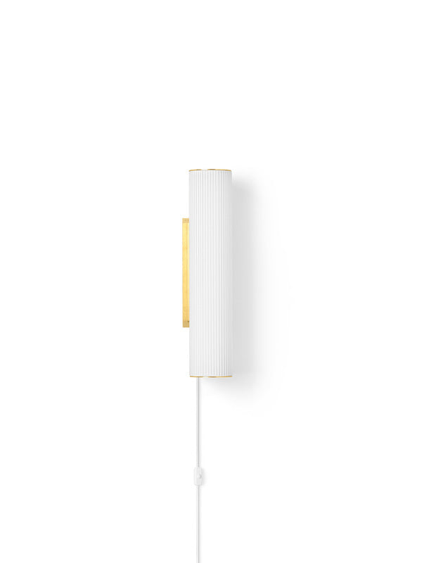 Vuelta Arch Lamp | White | Reeded Glass | by ferm Living